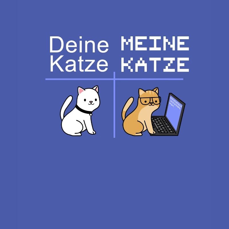 Nerd Informatiker mit Katze Geschenk IT Katzen