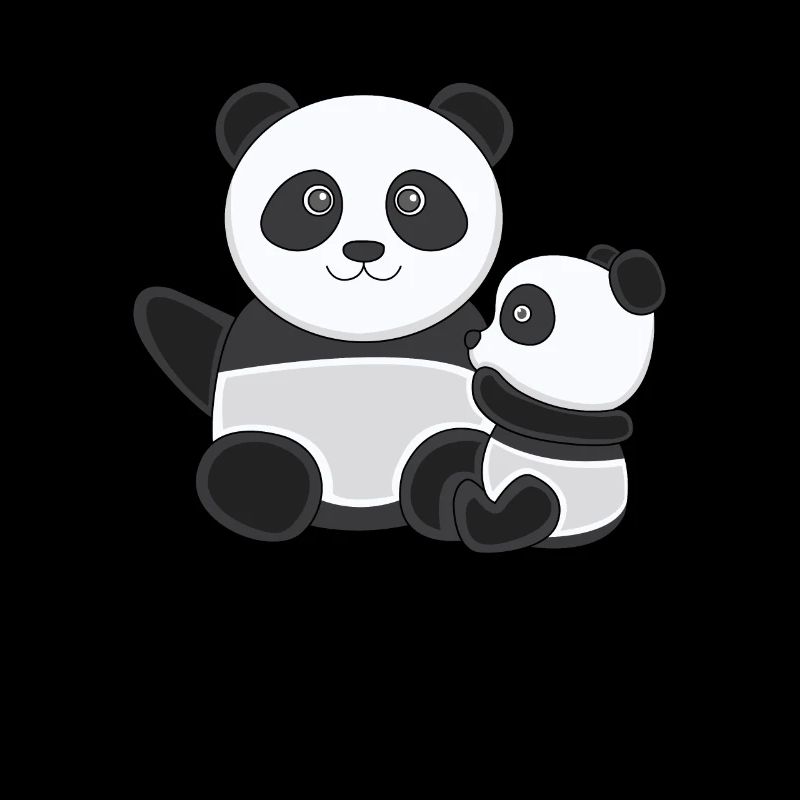 Pandas Panda Bears Cuddle Cuddly Kawaii Cute