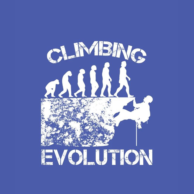 Climbing Mountains Climber Gift · Evolution