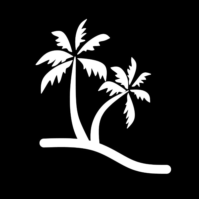 Plage de palmiers blancs