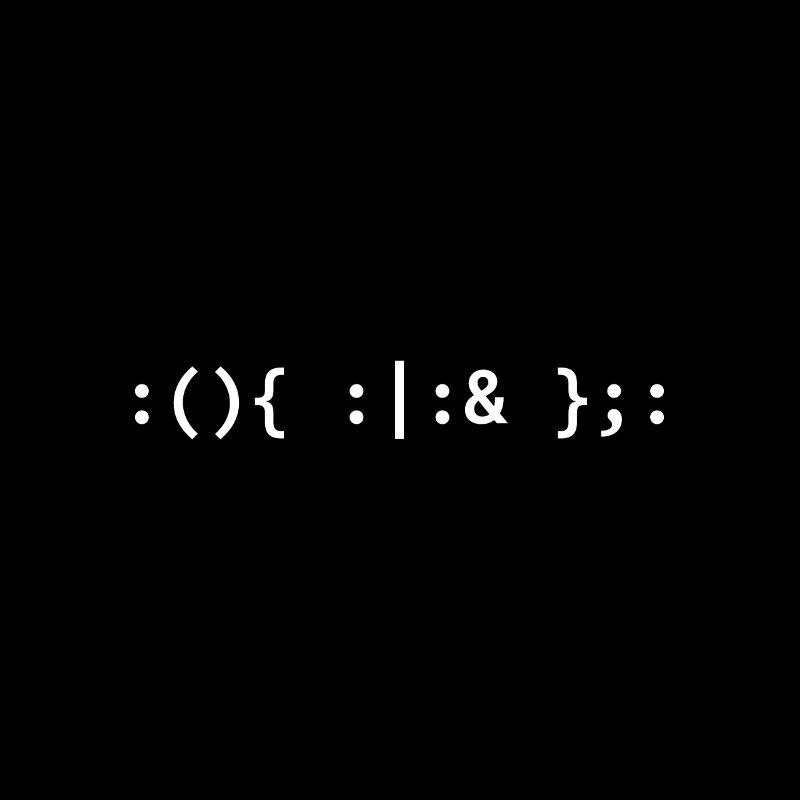 Bash Fork Bomb - Text für Unix / Linux-Hacker