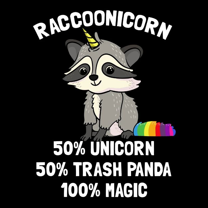 Waschbär Waschbären Einhorn Einhörner Geschenk