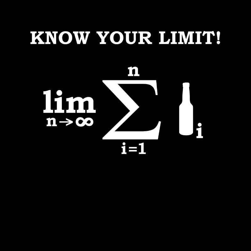 Math Limit Alcohol Party Nerd Teacher Gift