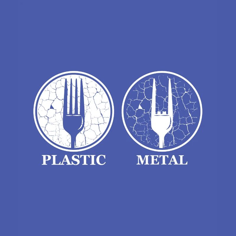 Fork plastic metal fork fork hand joke gift