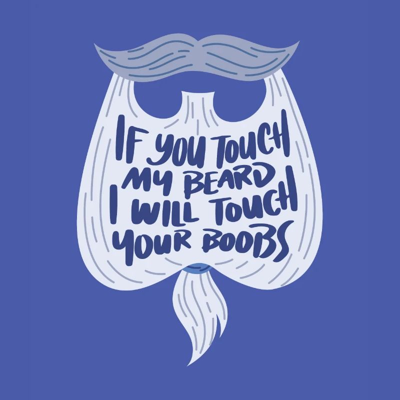 Mann mit Bart bärtig Vollbart Schnauzer Geschenk