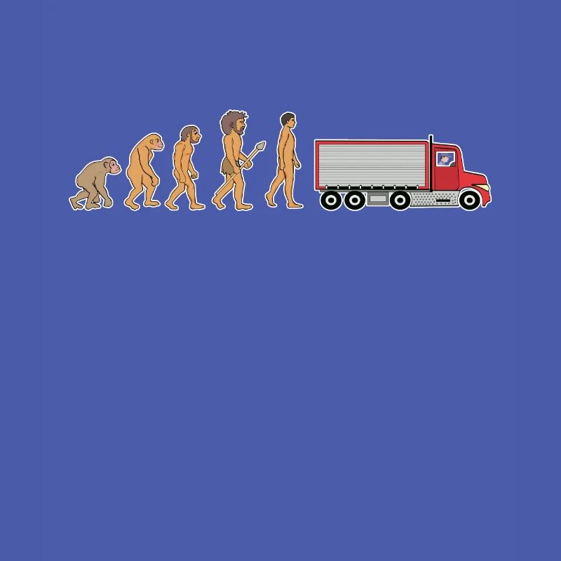 Funny Truck Driver Evolution Logistics Truck Gift