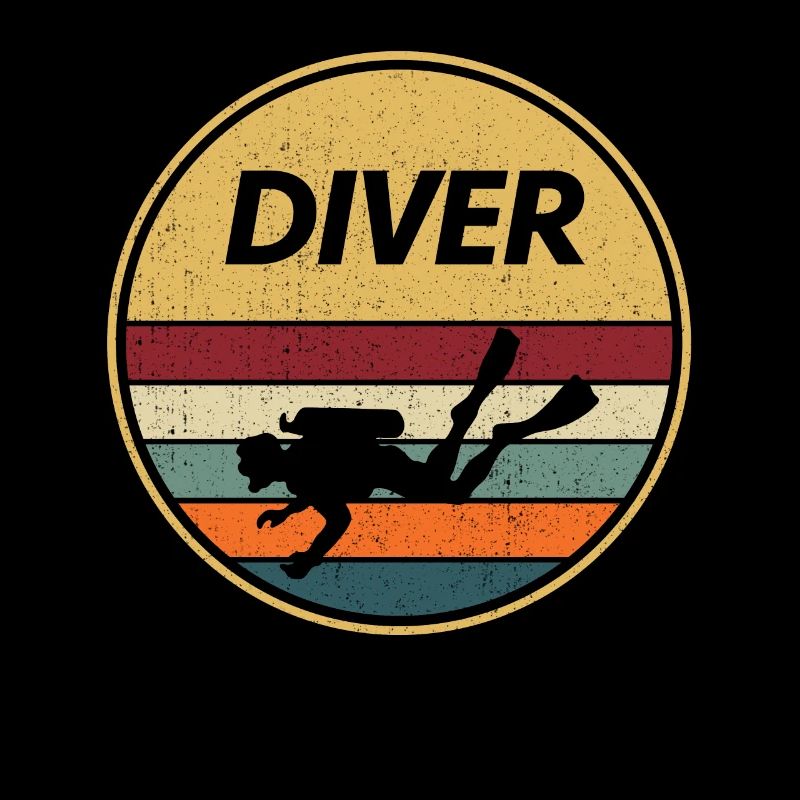Retro Diving Scuba Gift I Diver Diving