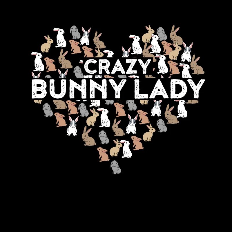Crazy Rabbit Lady Funny Rabbit Gift