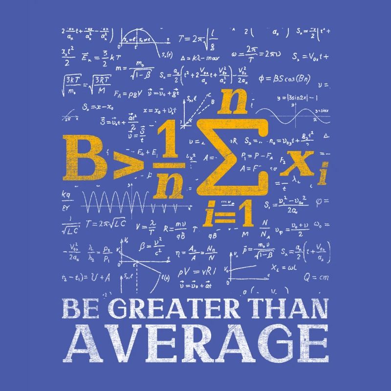 Be more than average funny math nerd