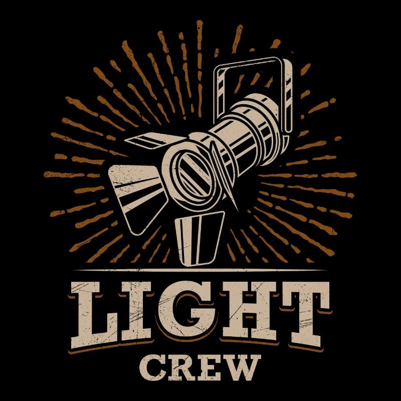 LIGHT CREW Retro light lighting technician gift