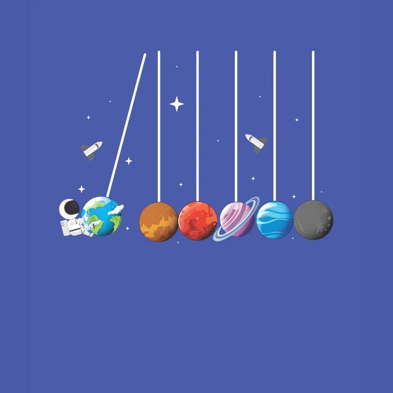 Système solaire de fusée pendule astronaute