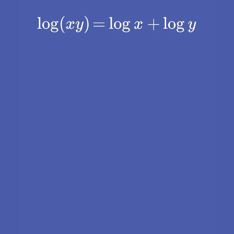 Logarithms math and physics formula equation