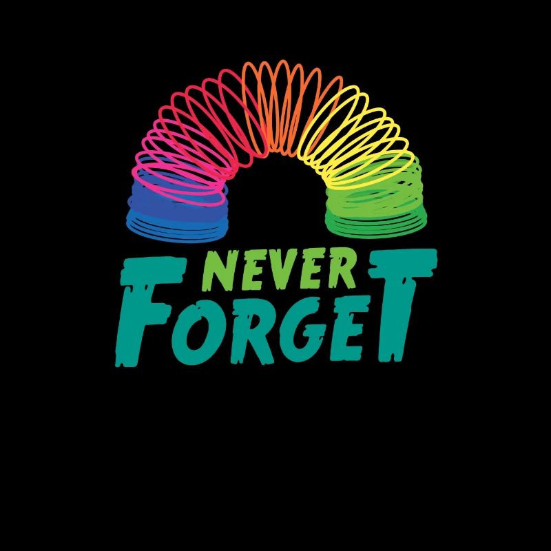 90s Never Forget Regenbogen Spielzeug Humor