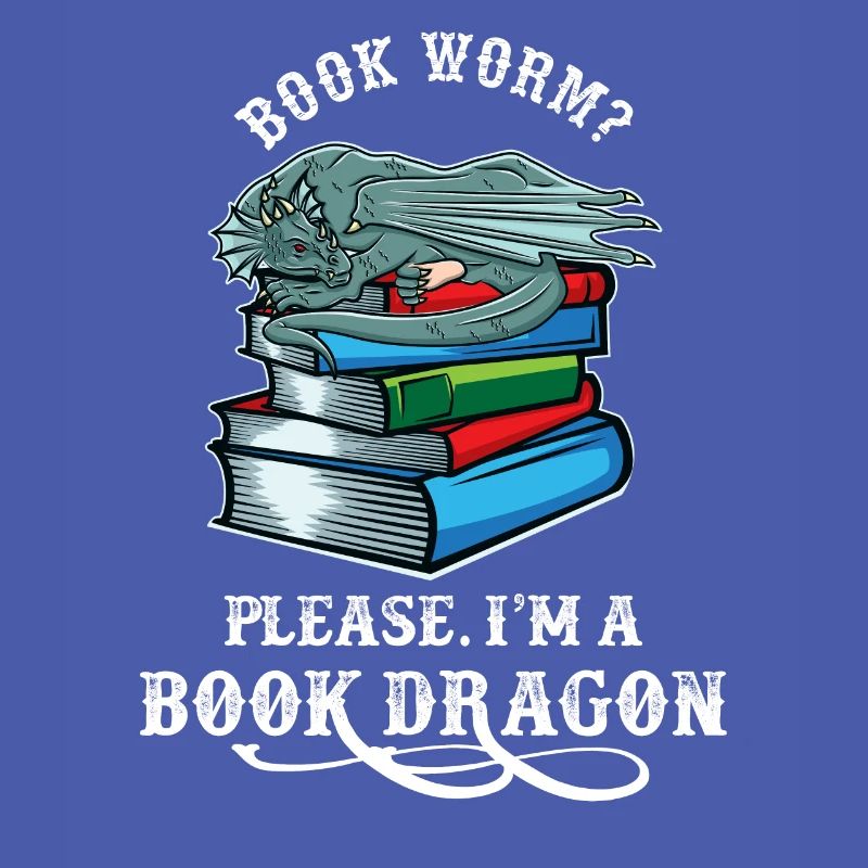 Bücherwurm? Bitte ich bin ein Bücherdrache Drachen