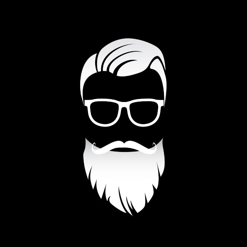 hipster Bart Brille Trend