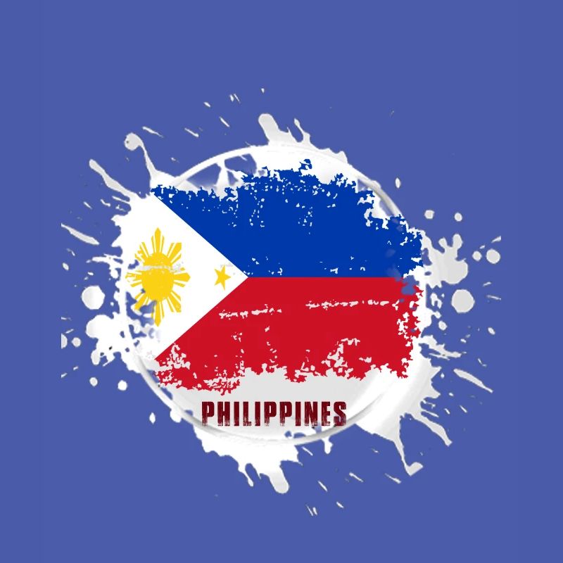 Drapeau des Philippines avec blob