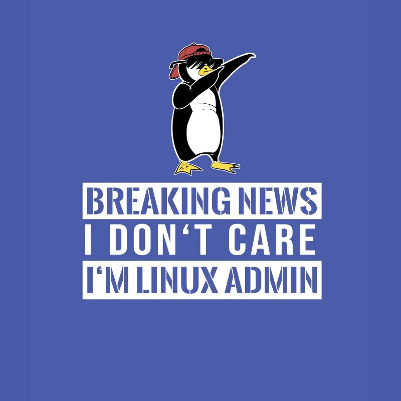 IT nerd Linux Linux penguin geek ingénieur logiciel