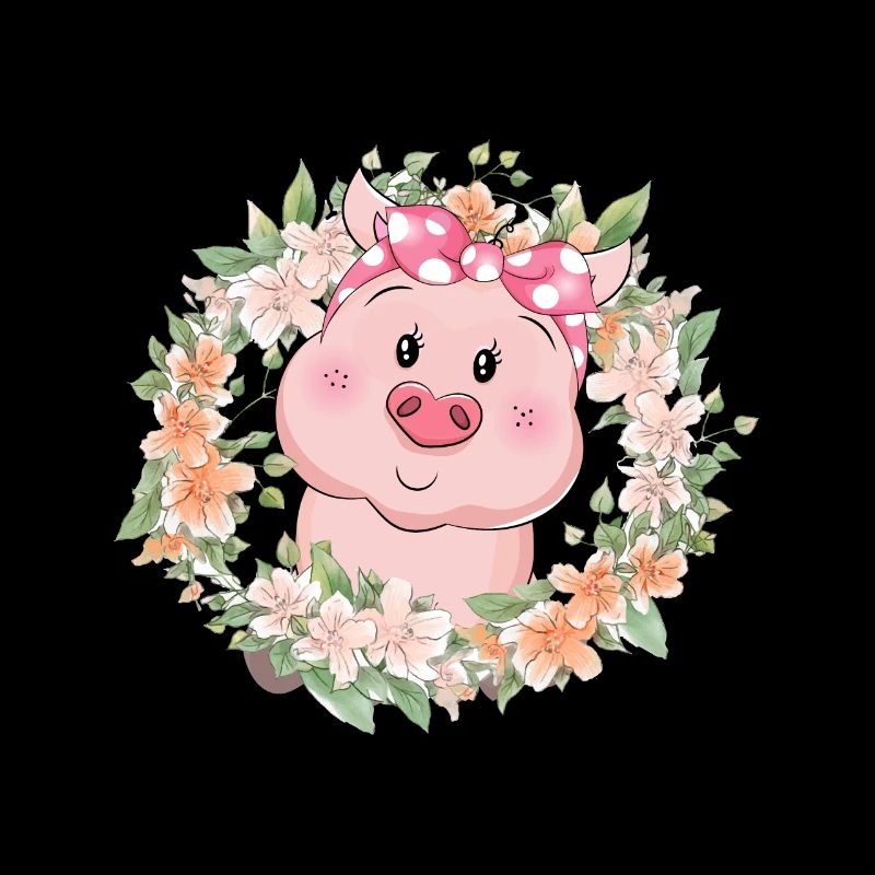 Schwein Blumen