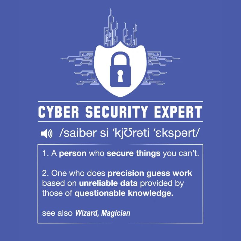 Programmeur de définition de cybersécurité IT nerd