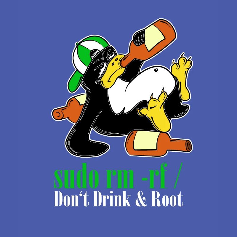 Linux Penguin Sudo Admin Funny Computer Science PC Nerd