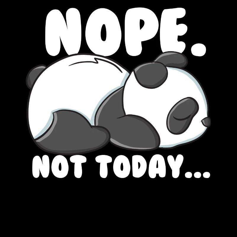 Fauler Panda heute nicht Lustiger Panda