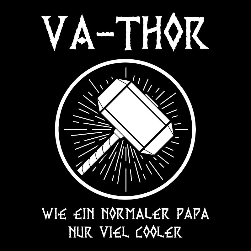 Fathor Vathor Vater Thor Hammer Vatertag Geschenk