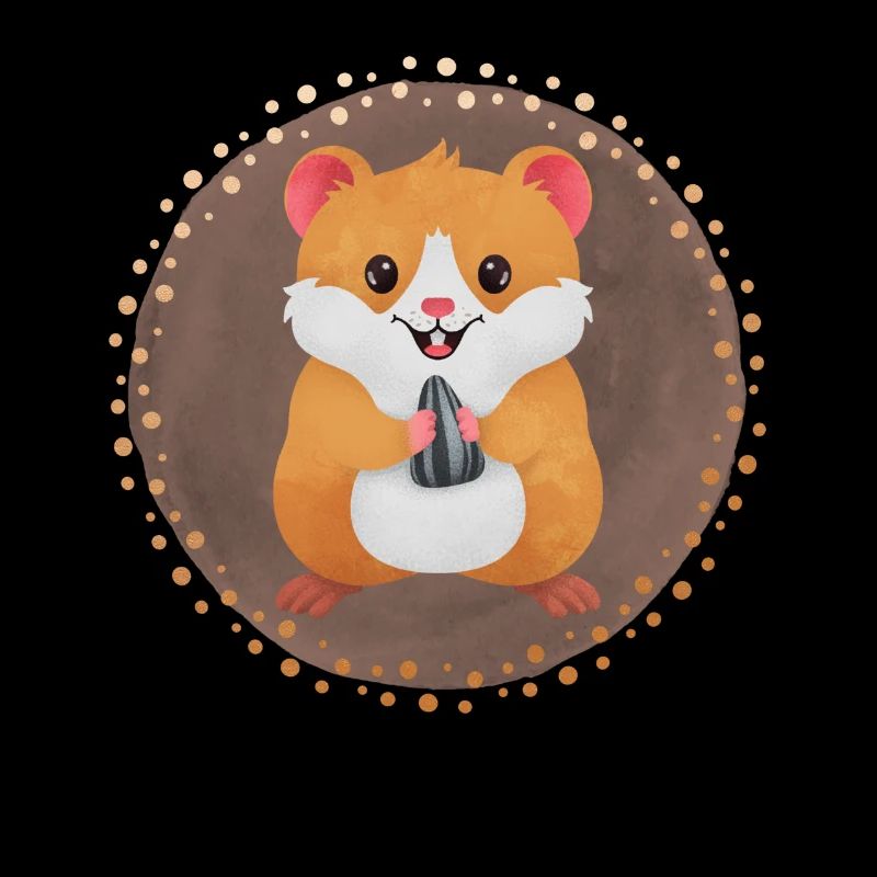 Hamster mignon en riant