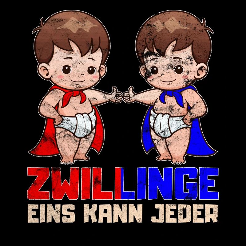 Stolzer Vater & Mutter von Zwillingen