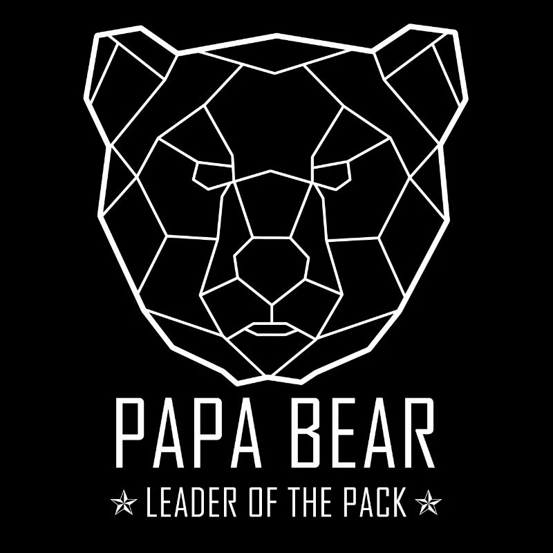 Polygon Bär Geometrisch Tier Berlin Papa Bär Bear