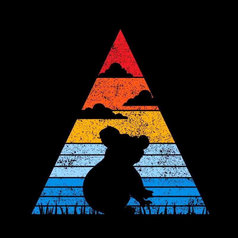 Retro koala sunset animal australia koala bear