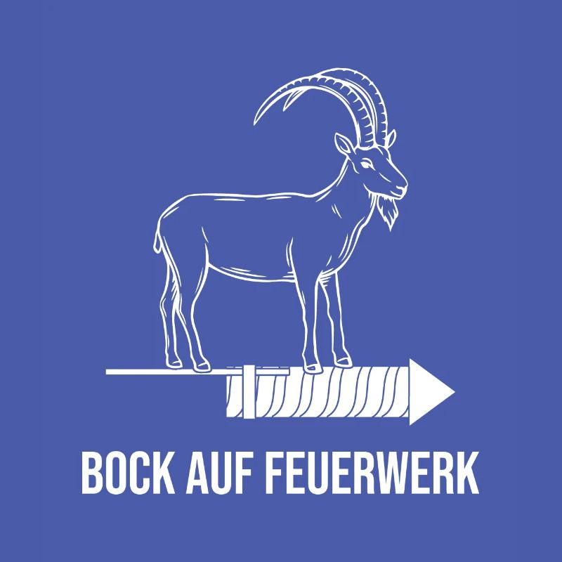Bock auf Feuerwerk Pyrotechniker Pyro Steinbock