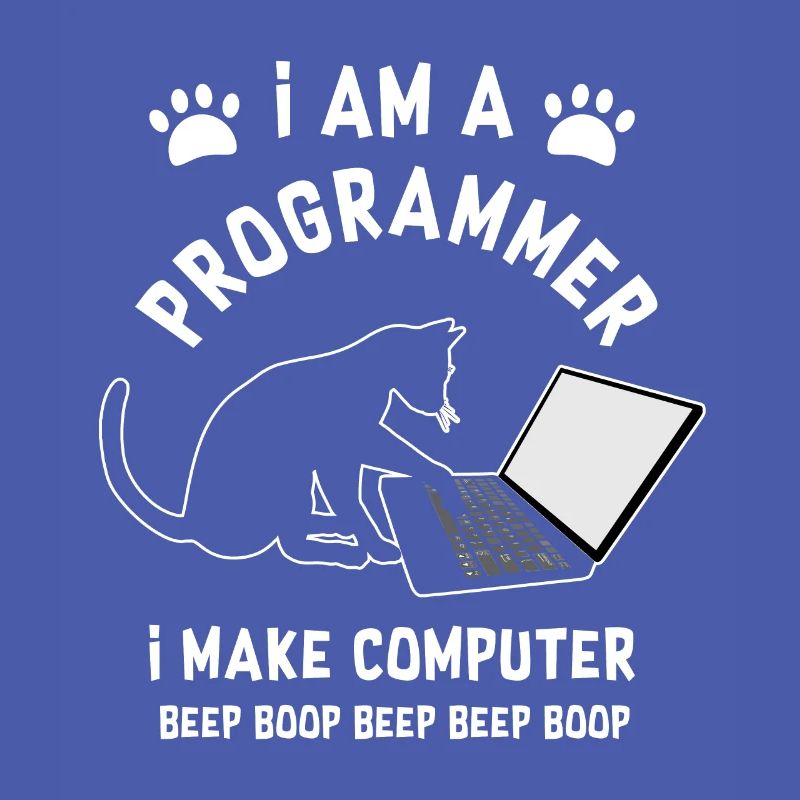 Programmer Cat Programmierer Computer Katze
