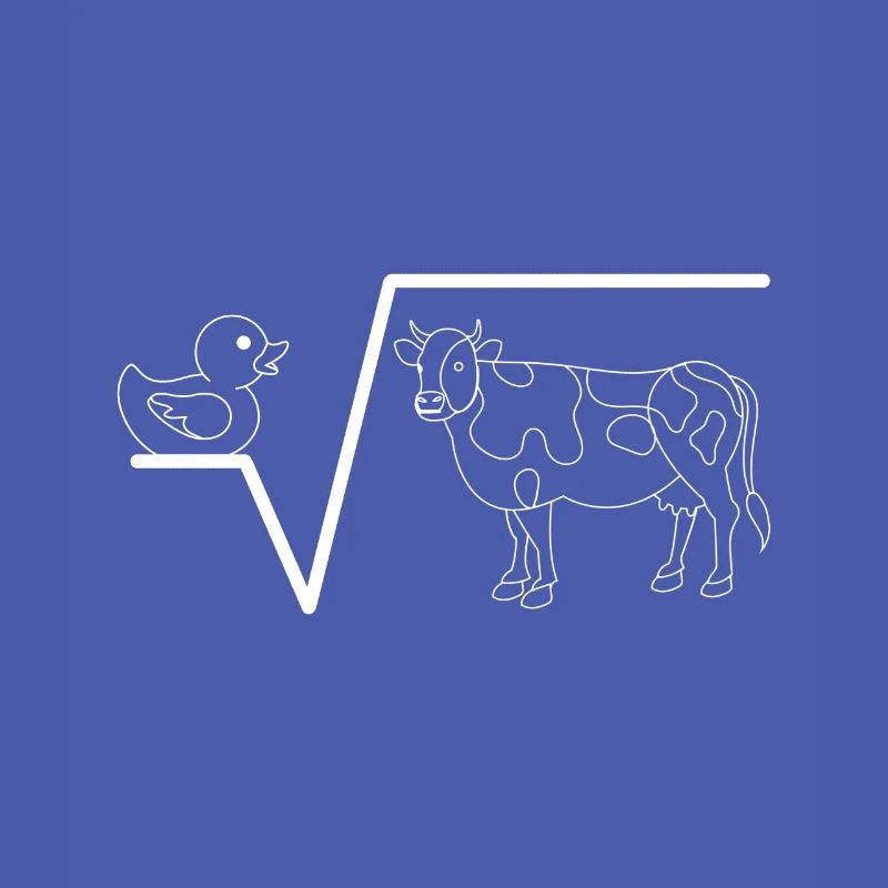 Nth Root From Q Duck Root Cow Funny maths
