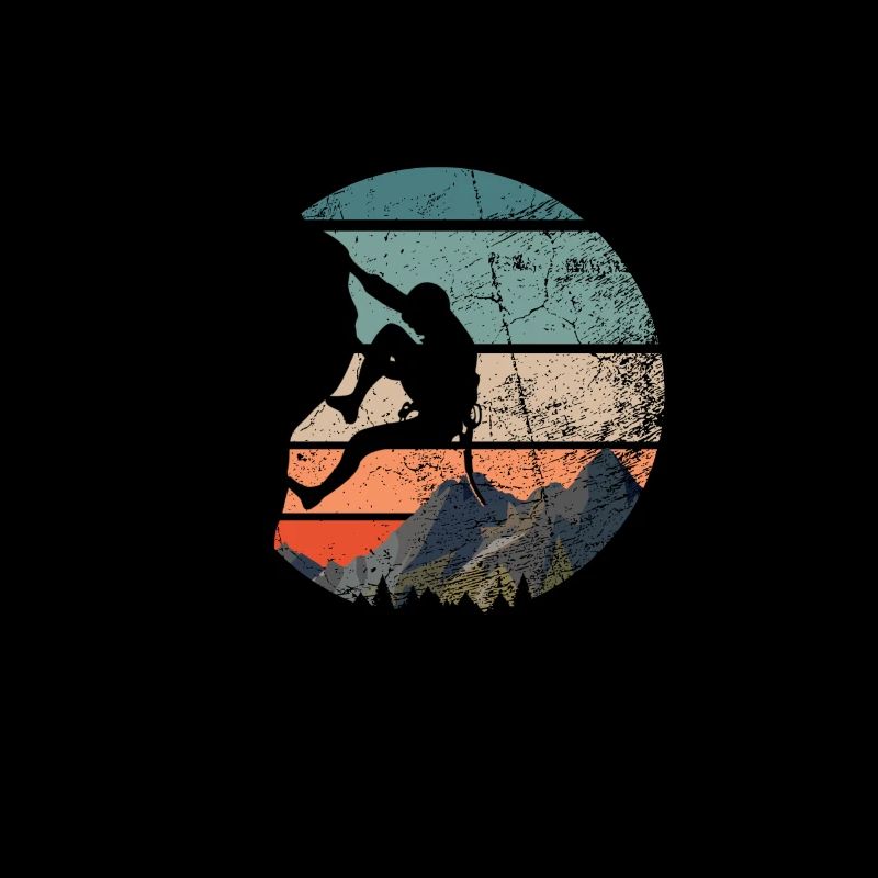 Vintage boulderer boulder gift