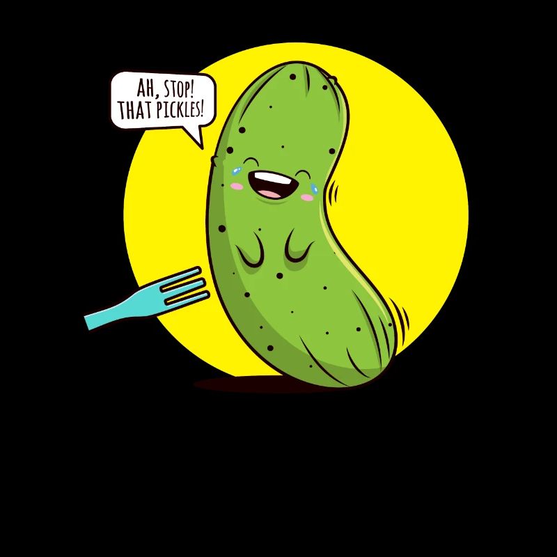 ARRÊTEZ QUE PICKLES dire humour de concombre chatouilleux