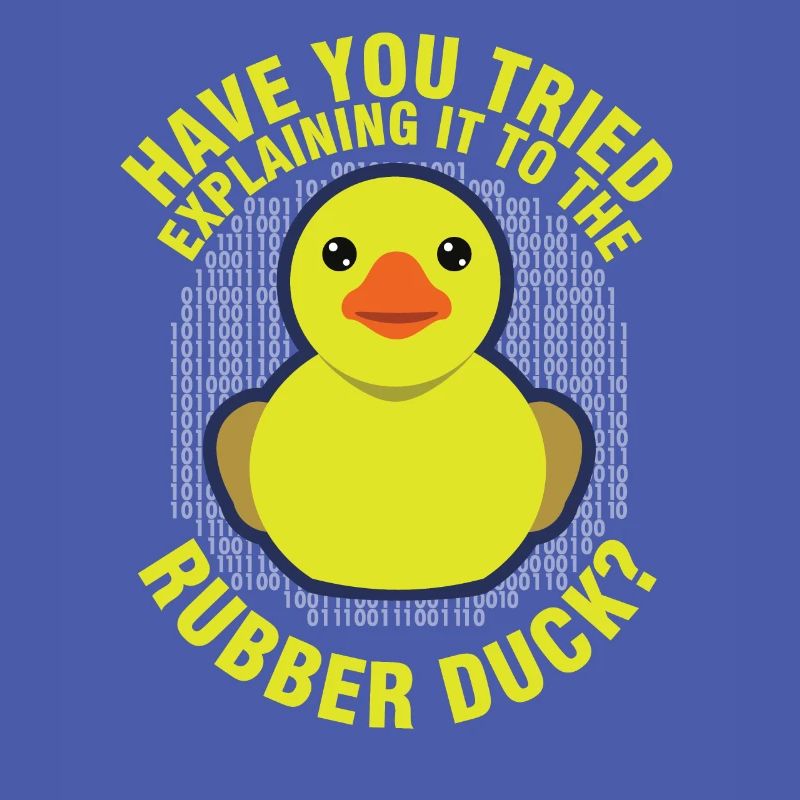 Canard en caoutchouc de programmation drôle pour débogueur de débogage