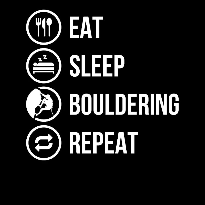 Klettern Bouldern Essen Schlafen Bouldern
