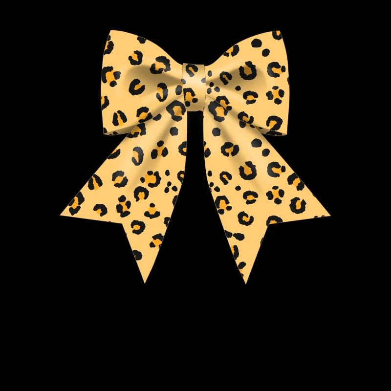 Large bow with leopard pattern gift