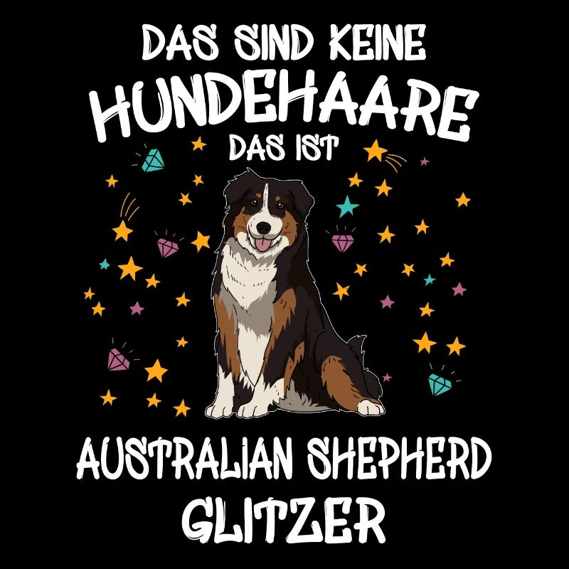 Australian Shepherd Glitzer Hunde Halter Geschenk