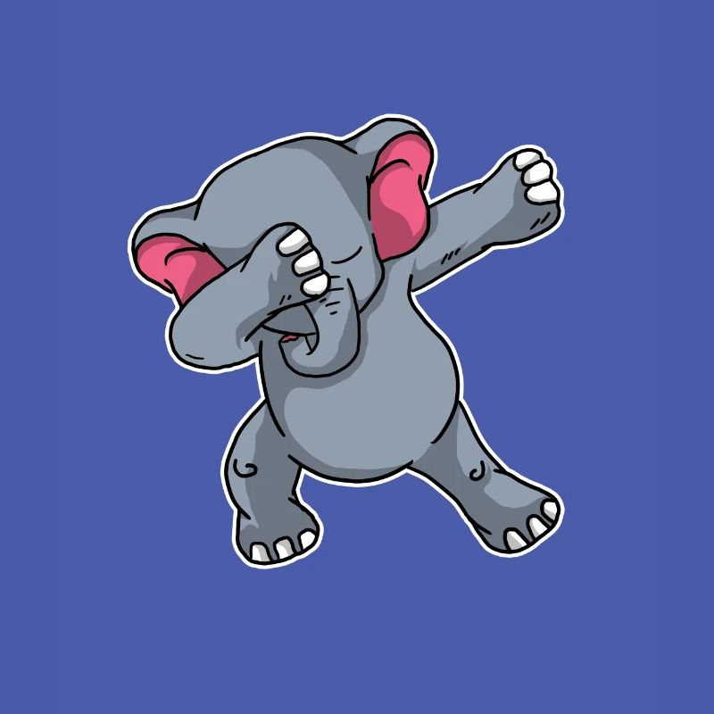 Cadeau d’éléphant de dabbing