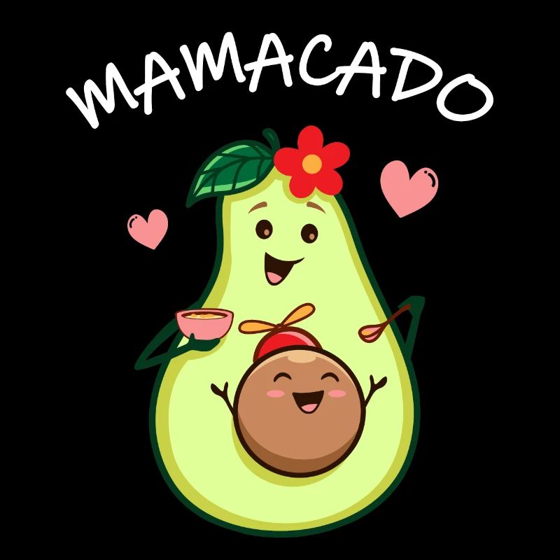 Mama Avocado Süße Mutter Kind Beziehung