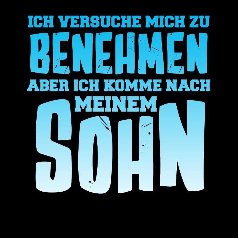 Vater und Sohn Junge Papa Daddy Vatertag Ehemann