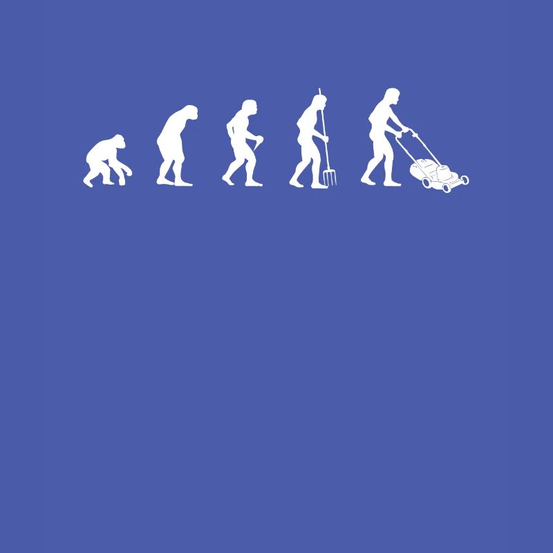 Rasenmähen Evolution Rasenmäher Gärtner Geschenk