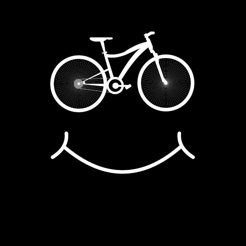 Visage de vélo qui rit