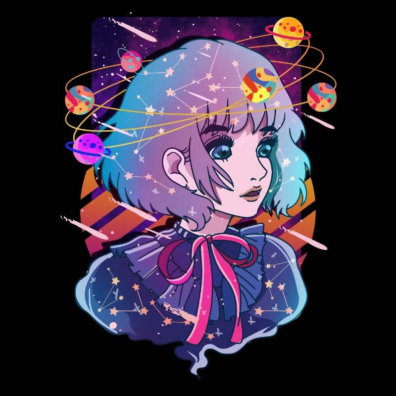 Anime Solar System Dizzy Planets