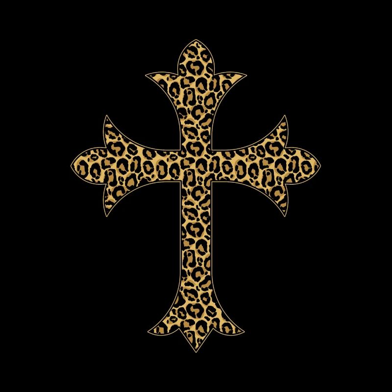 Cross with Leo pattern