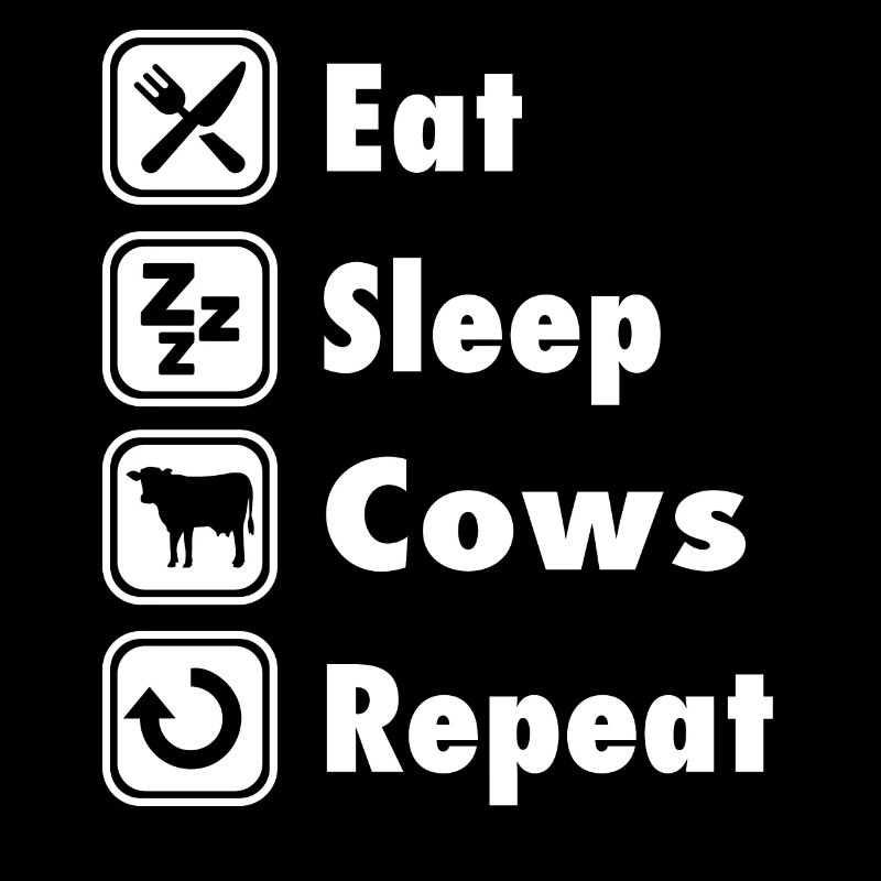 TEE - Eat Sleep Cows Repeat