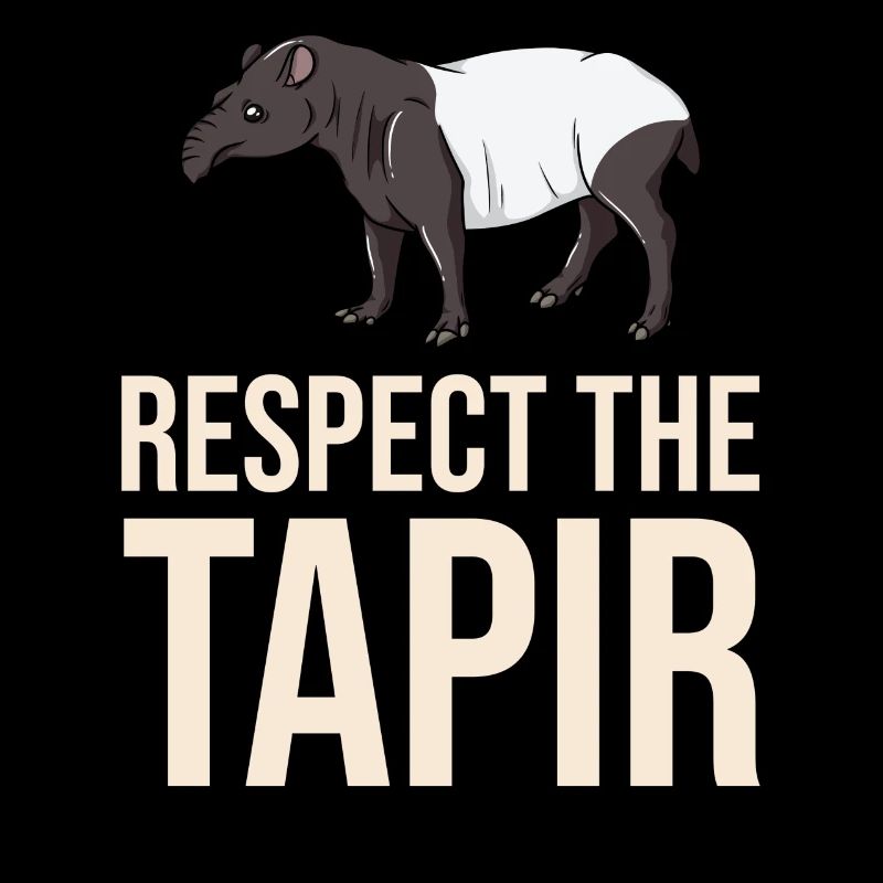 Tapir cheval bébé tapirus malais
