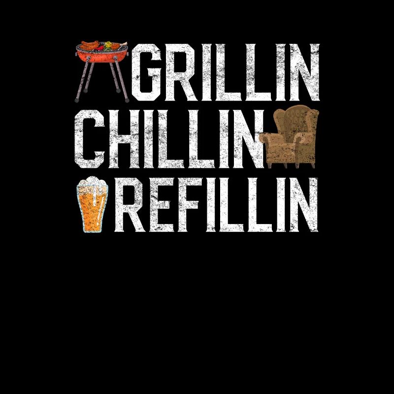 Lustiger BBQ Leben Biertrinker Ehemann Grillen