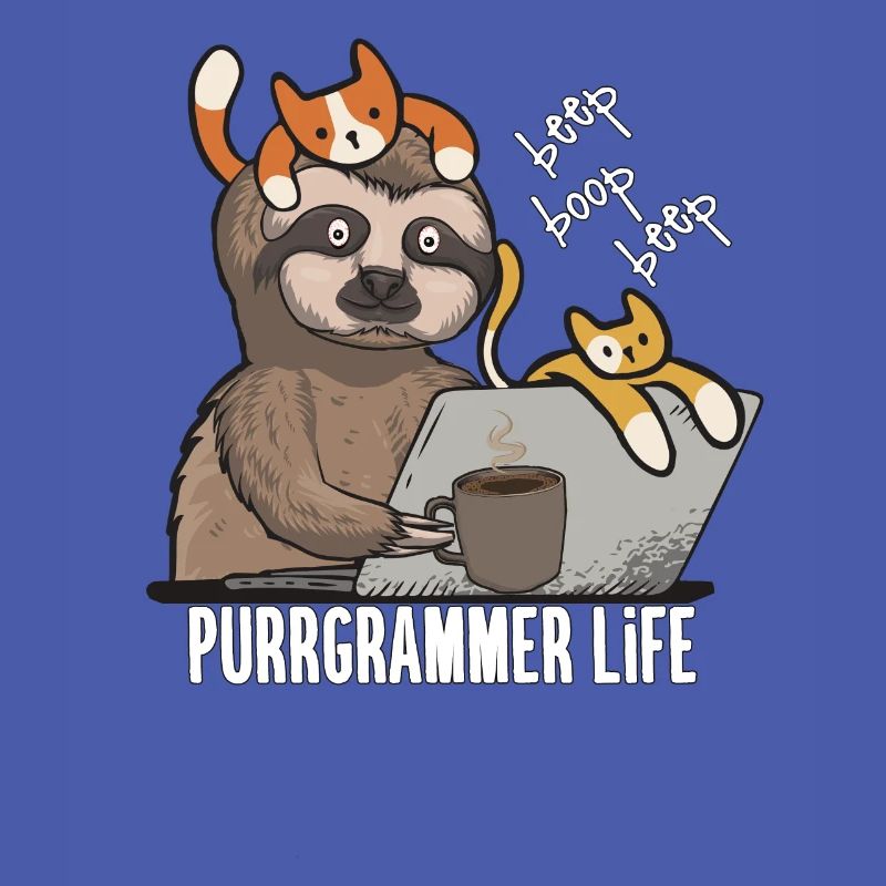 Cadeau d'informatique de programmeur de chat drôle